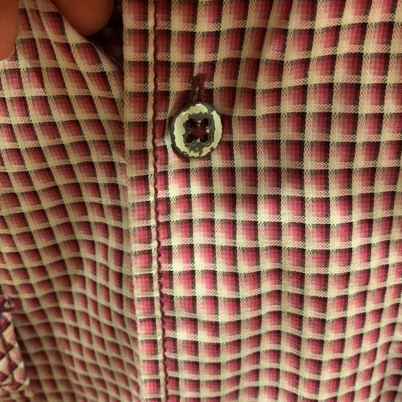 Tommy Bahama Jeans Shirt Island Crafted Button Front Mens Large Long Sleeve Red - Picture 10 of 16